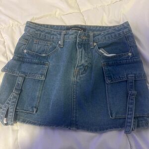 Aeropostale Blue Cargo Mini Skirt Casual